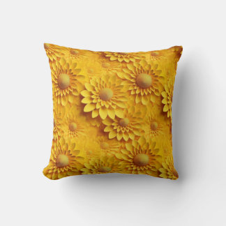 3d Sunflower pattern Cushion