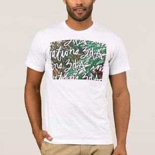 3d Tile Scribble Print T-Shirt