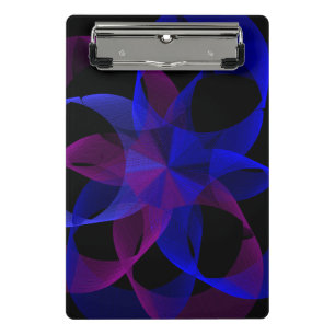 3D To 2D Cylinder Ring Geometric Mini Clipboard