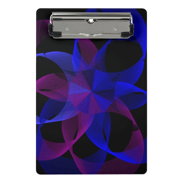 3D To 2D Cylinder Ring Geometric Mini Clipboard (Front)