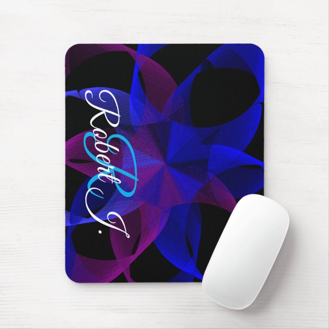 3D To 2D Cylinder Ring Geometric Mouse Pad (With Mouse)