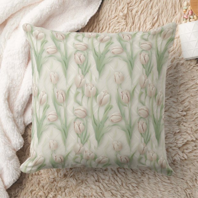 3d tulips  cushion (Blanket)
