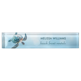 3D Turtle Beach Front Rentals Nameplate