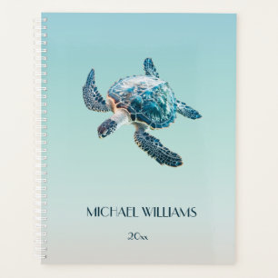3D Turtle Turtle Coastal Add Name And Year Planner