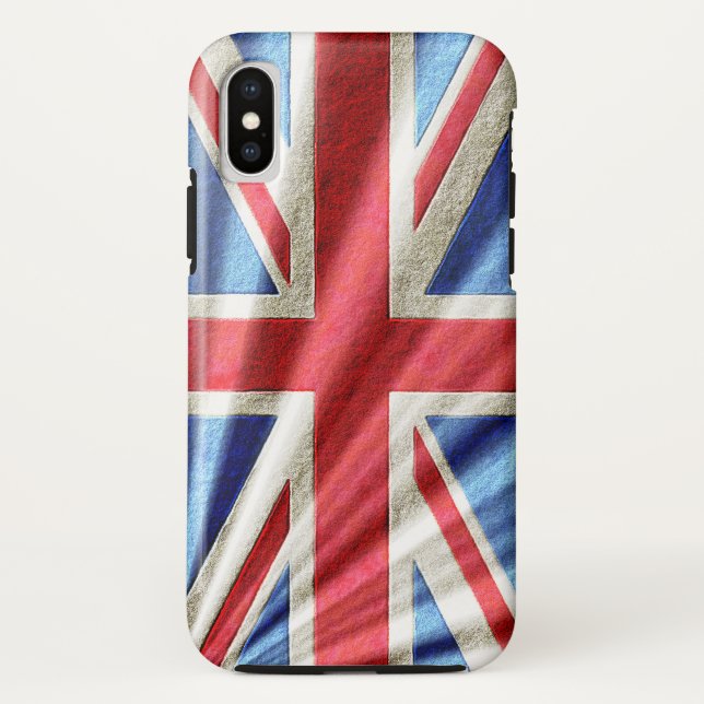 3D Union Flag/Jack Design Case-Mate iPhone Case (Back)