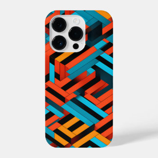 3D Vibrant Geometric Pattern 1 iPhone 14 Pro Case