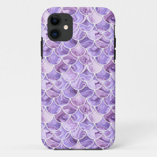 3d violet mermaid scales iPhone 11 case