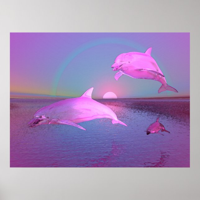 3D Water Fantasy Water Scene Poster (Front)