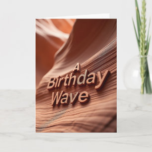 3D Wave Birthday Card