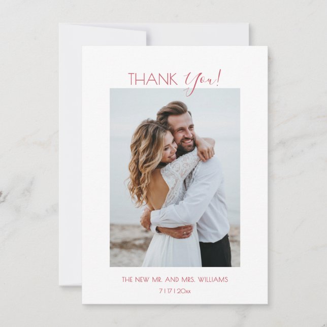 3D Wildflowers Roses Thank You Card (Front)