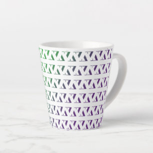 3D zig zag Pattern Latte Mug