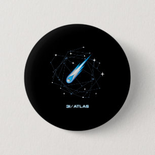 3i Atlas Interstellar Comet 2025 Space Astronomy 6 Cm Round Badge