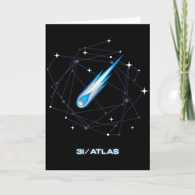 3i Atlas Interstellar Comet 2025 Space Astronomy  Card (Front)