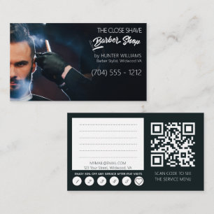 3in1 Barber Shop QRCode Business Card