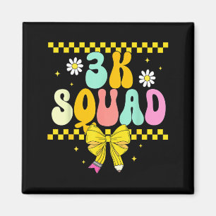 3K Squad Teacher Kid Cute Back to School Magnet