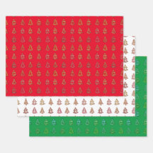 3pc. Eclectic Tree Wrapping Paper