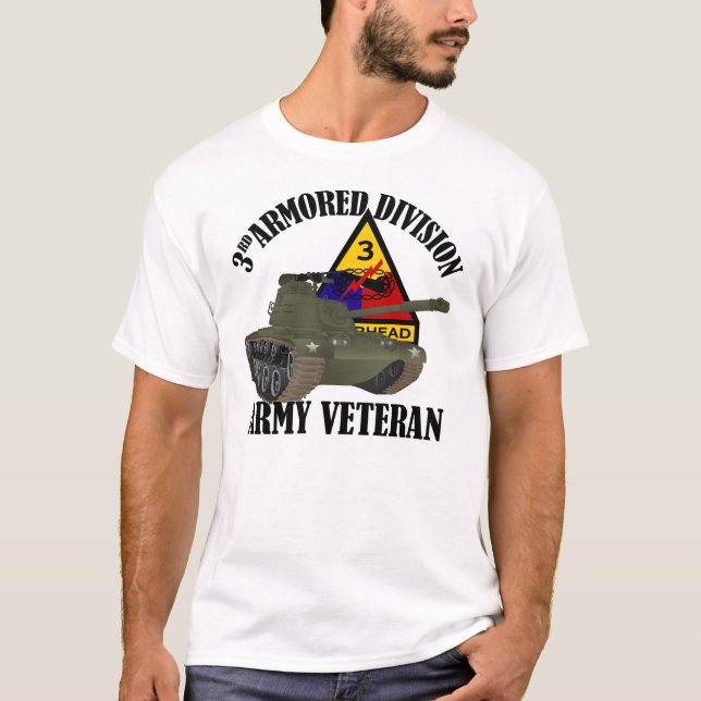 3rd AD Vet - M-48 Patton Tank (Front)