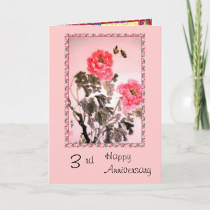 3rd Anniversary card