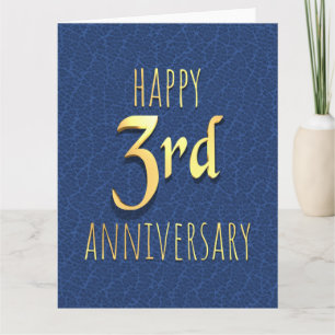 3rd Anniversary Card