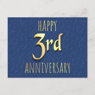 3rd Anniversary Holiday Postcard