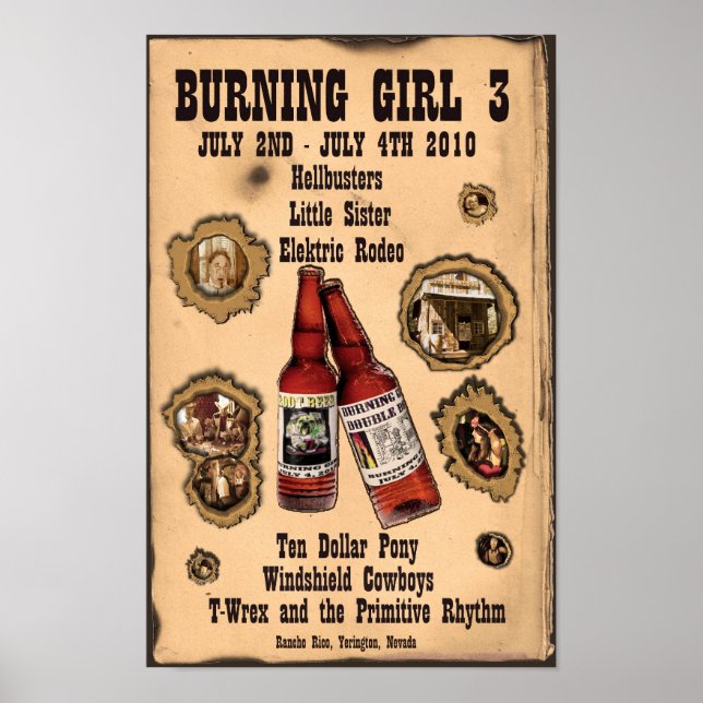 3rd Annual Burning Girl 2010 Poster (Front)