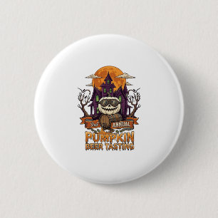 3rd Annual Pumpkin Beer Tasting Halloween Haunted 6 Cm Round Badge