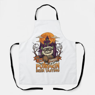 3rd Annual Pumpkin Beer Tasting Halloween Haunted Apron