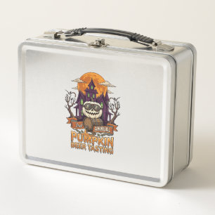 3rd Annual Pumpkin Beer Tasting Halloween Haunted Metal Lunch Box