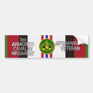 : 3rd Armored Cav Regiment Afghanistan Veteran Bumper Sticker
