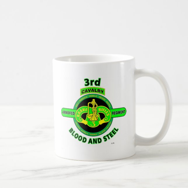 3RD ARMORED CAVALRY REGIMENT"BRAVE RIFLES" COFFEE MUG (Right)