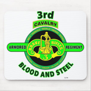 3RD ARMORED CAVALRY REGIMENT"BRAVE RIFLES" MOUSE PAD