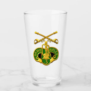 3rd Armored Cavalry Regiment Saber Insignia Glass