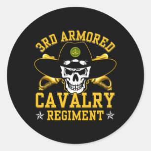 3Rd Armored Cavalry Regit Classic Round Sticker