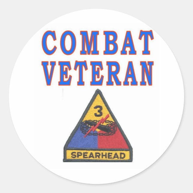 3rd ARMORED DIVISION Classic Round Sticker (Front)