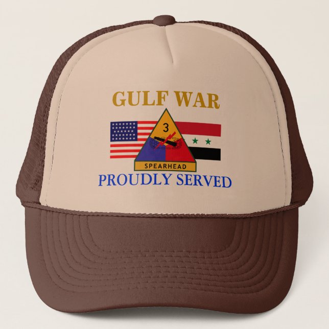 3RD ARMORED DIVISION GULF WAR HAT (Front)