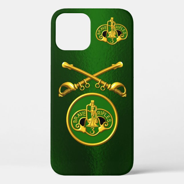 3rd Armoured Cavalry Crossed Sabres Customised Case-Mate iPhone Case (Back)