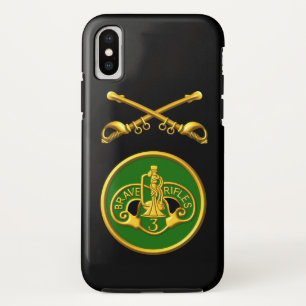 3rd Armoured Cavalry Regiment “Brave Rifles” iPhone X Case
