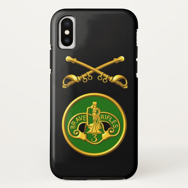 3rd Armoured Cavalry Regiment “Brave Rifles” Case-Mate iPhone Case (Back)
