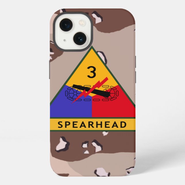 3rd Armoured Division "Spearhead" Desert Camo iPhone Case (Back)