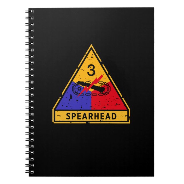 3rd Armoured Division - US Military "Grunge" Notebook (Front)