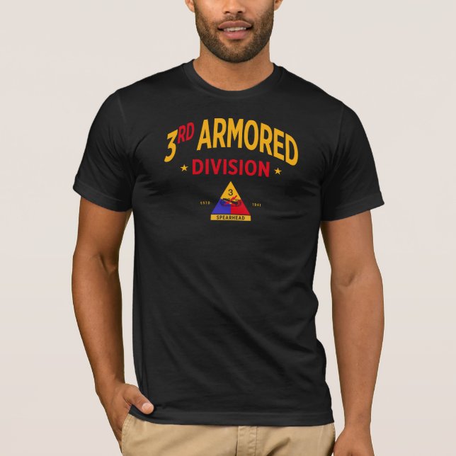 3rd Armoured Division - US Military T-Shirt (Front)