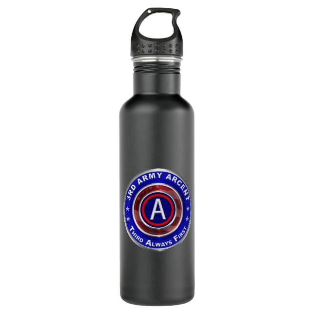 3rd Army ARCENT  710 Ml Water Bottle (Front)