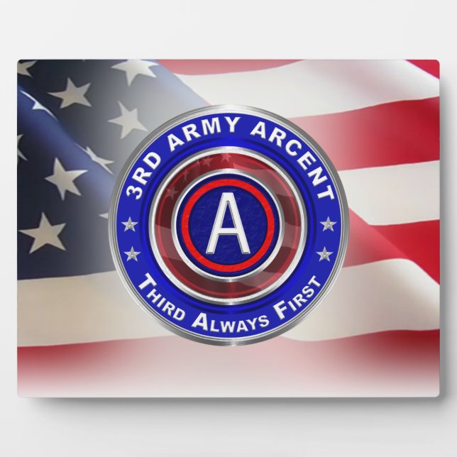 3rd Army ARCENT  Plaque (Front)