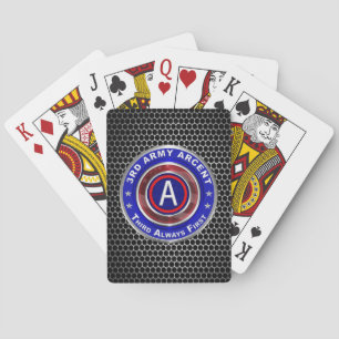 3rd Army ARCENT Playing Cards