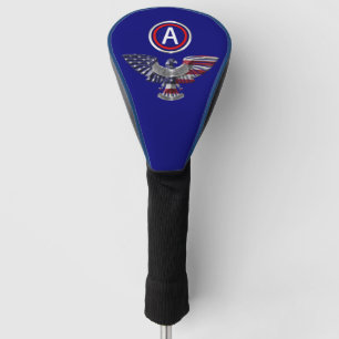 3rd Army Eagle with Patch  Golf Head Cover