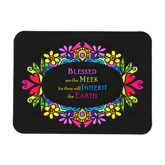 3rd Beatitude - Blessed are the Meek Magnet (Horizontal)