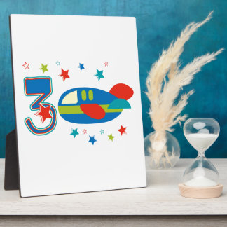 3rd Birthday Aeroplane Plaque