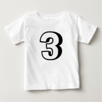 3rd birthday Age 3 Toddler T-shirts