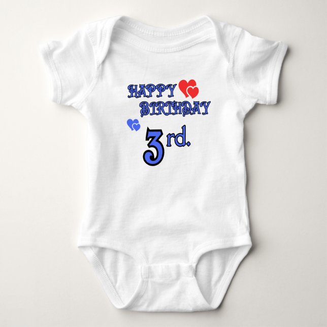 3rd Birthday Bodysuit (Front)