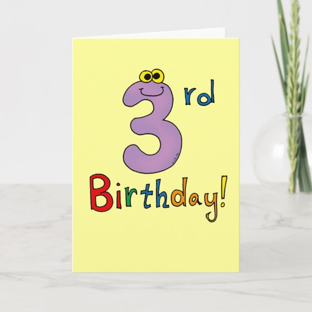 3rd Birthday! Card (Front)